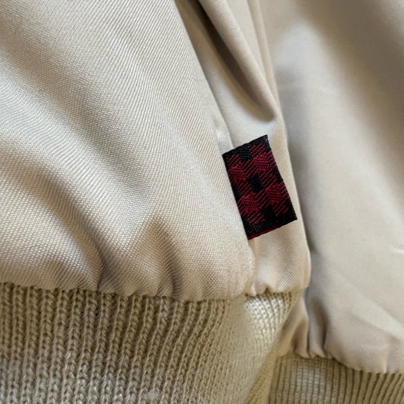 Woolrich Men's Vintage British Tan Windbreaker Jacket With Ear Warmer Collar - Picture 12 of 13